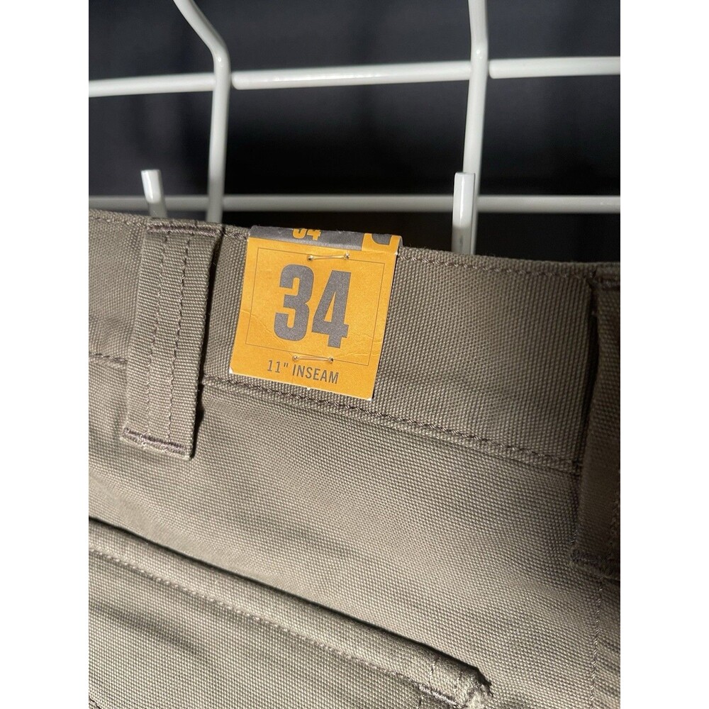 Carhartt Relaxed Fit Cargo Shorts 34 Brown Cotton Canvas Work Utility 0495 - Picture 7 of 8